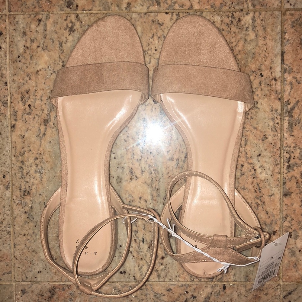 Nude Sandals! Never worn!